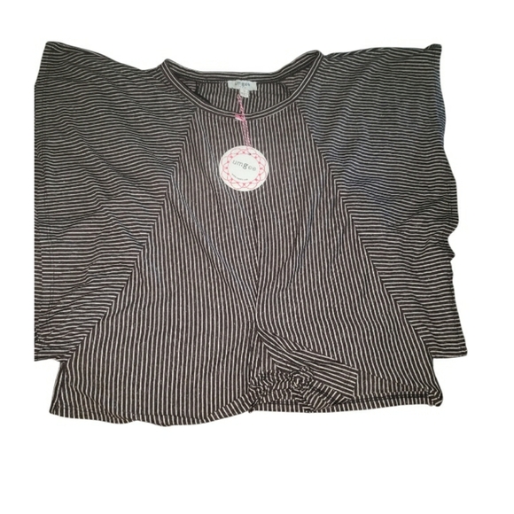 NWT Umgee Batwing Striped Jersey Top- S - Picture 3 of 5